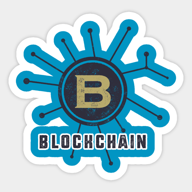 Blockchain Sticker by CryptoTextile